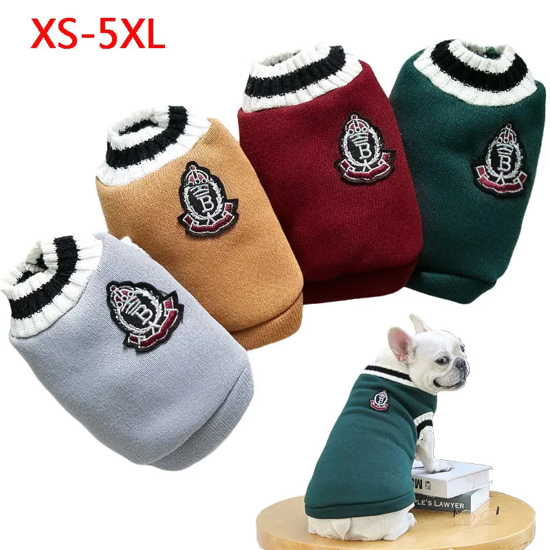 Irresistible College Style Warm Dog Clothes - Pet Fashion Coutre - DINIBLO 