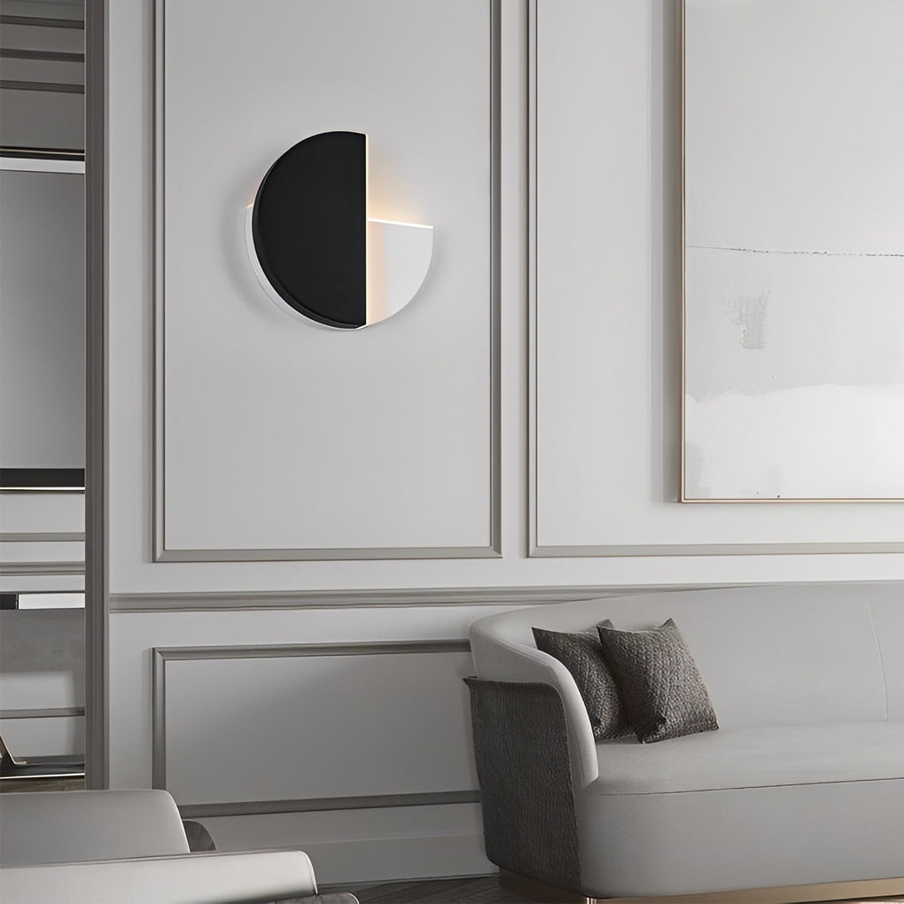 Creative Circular 350° Rotatable LED Black Nordic Wall Sconces Lighting - Lighting > Wall Lights > Wall sconces - DINIBLO 