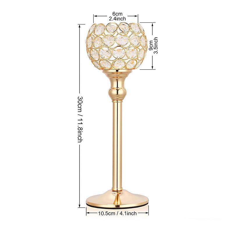 2-Piece Crystal Table Pineapple Candle Holder for Dining Christmas New Year - Home Decor > Candle holders & Lanterns > Candles & Candle holders - DINIBLO 