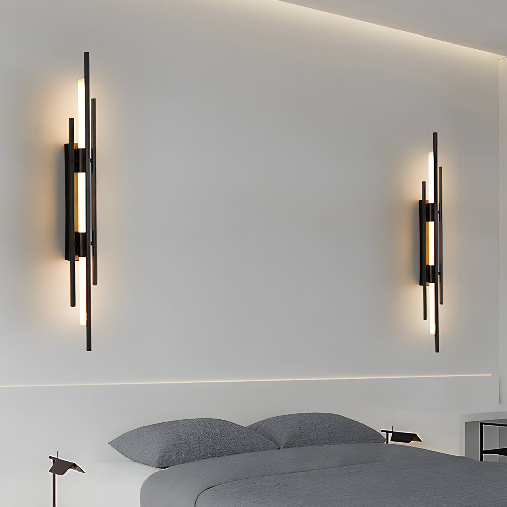 Long Strips Grille Iron Acrylic Simple Modern LED Wall Light Fixture - Lighting > Wall Lights > LED Wall Lights - DINIBLO 