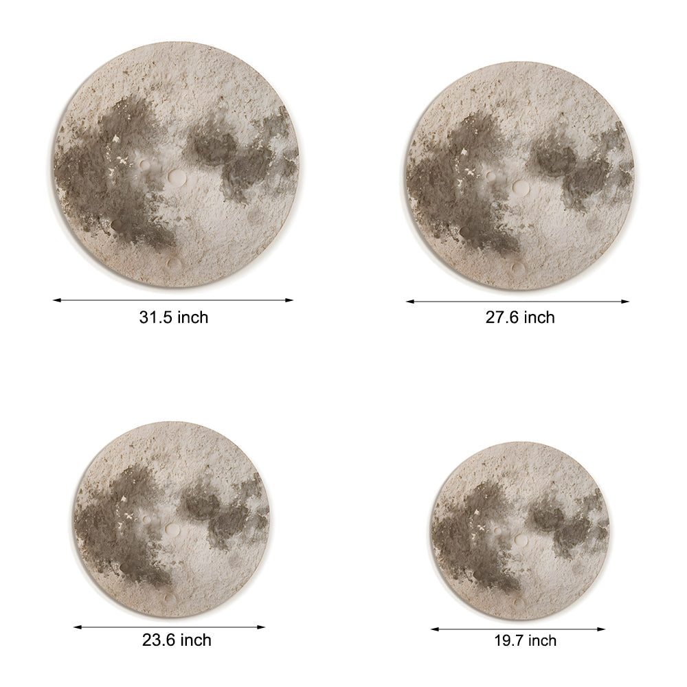 Round Moon 3D Sandstone Painting USB Voice Control Decorative Painting - Lighting > Wall Lights > Wall sconces - DINIBLO 