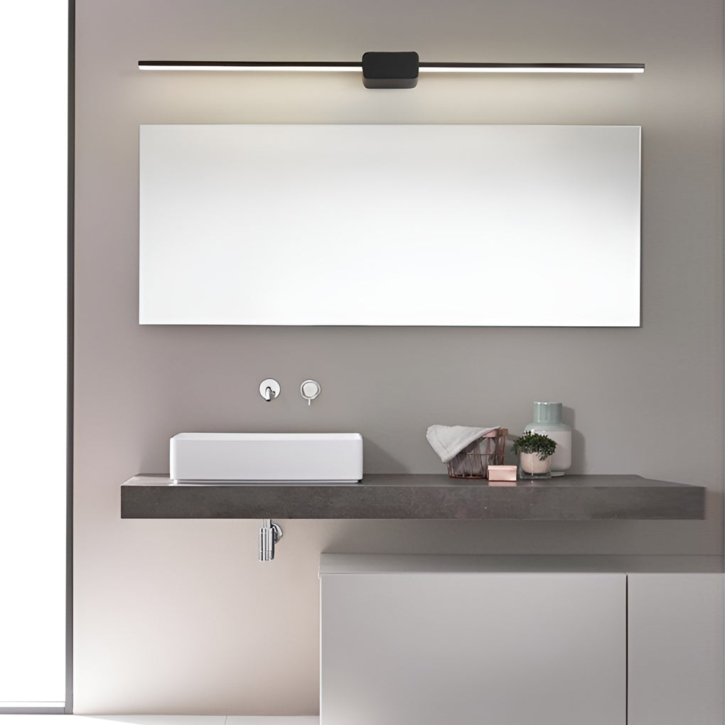 White/Black Modern 1-Light Linear Vanity Light LED Bath Bar - Lighting > Wall Lights > Bathroom Vanity Lighting - DINIBLO 