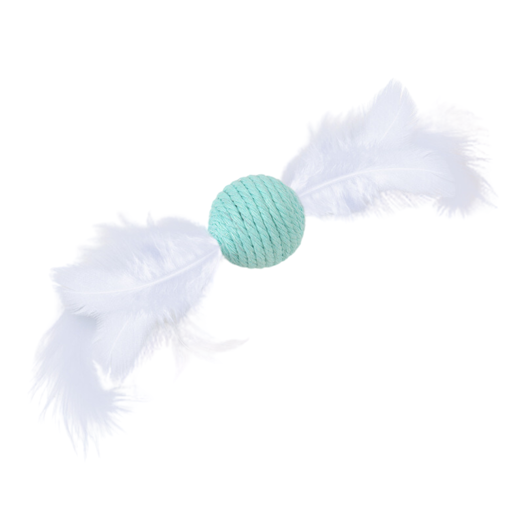 Interactive Cat Rope Feather Toys With Sound - Cat Toys - DINIBLO 