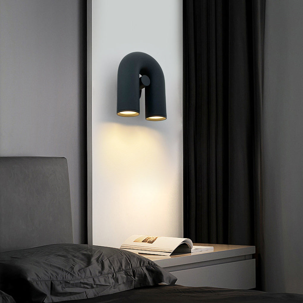 Rotatable U-Shaped Water Pipe LED Nordic Wall Lamp Wall Sconces Lighting - Lighting > Wall Lights > Wall sconces - DINIBLO 