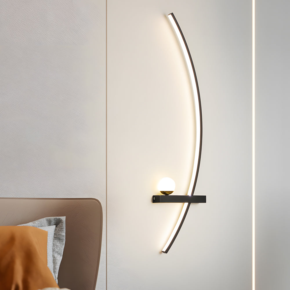 21'' Curved Strip 3 Step Dimming LED Wall Sconce Lighting Wall Lamp - Lighting > Wall Lights > Wall sconces - DINIBLO 