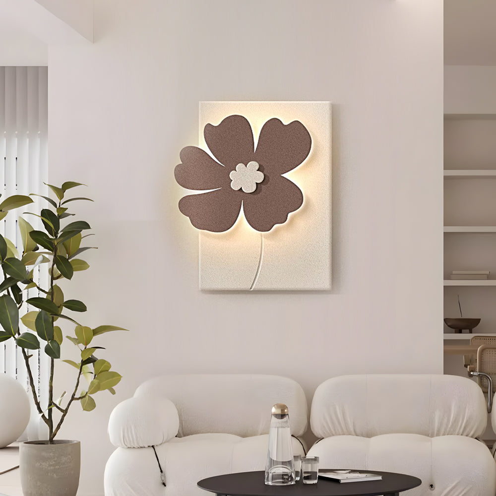 Flowers Three-Dimensional Sandstone Painting USB Remote Decorative Painting - Lighting > Wall Lights > Wall sconces - DINIBLO 