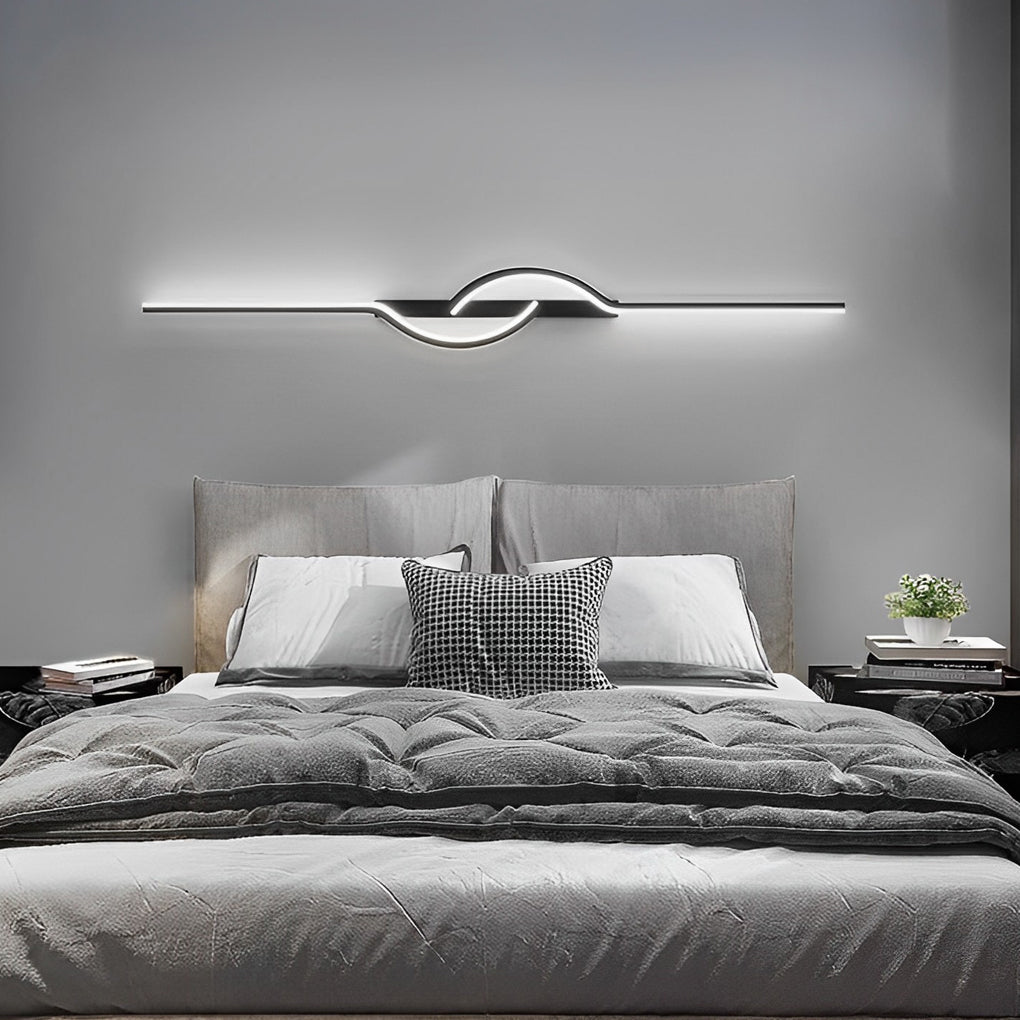 Strip Creative Stepless Dimming 3 Step Dimming Black Modern Wall Lamp - Lighting > Wall Lights > LED Wall Lights - DINIBLO 