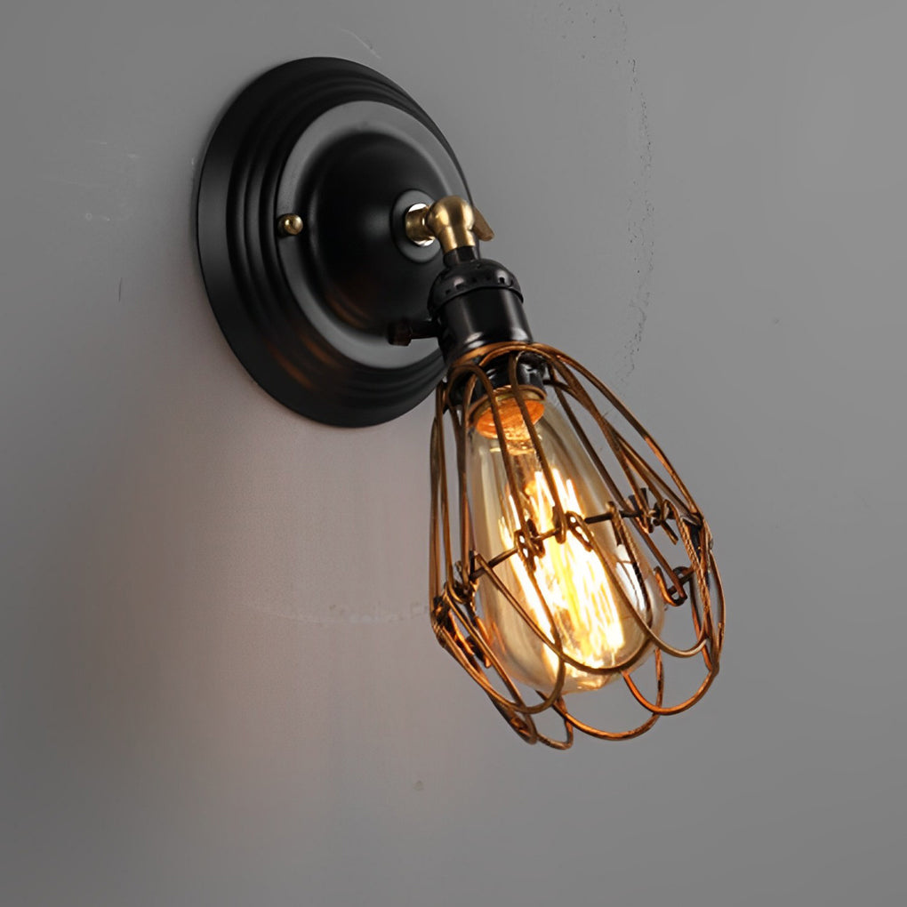 Adjustable Iron Retro Country Industrial Style Wall Lamp Wall Light Fixture - Lighting > Wall Lights > Wall sconces - DINIBLO 