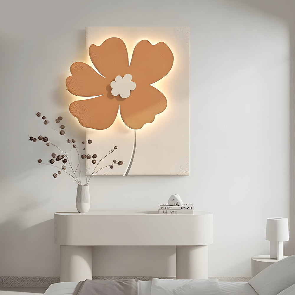 Flowers Three-Dimensional Sandstone Painting USB Remote Decorative Painting - Lighting > Wall Lights > Wall sconces - DINIBLO 