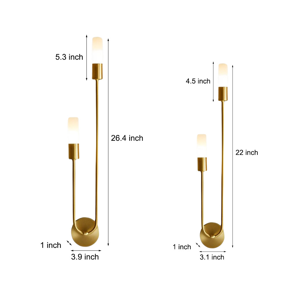 Creative 2 Lights G9 Luxury Modern Minimalist Wall Lights Fixture - Lighting > Wall Lights > Wall sconces - DINIBLO 