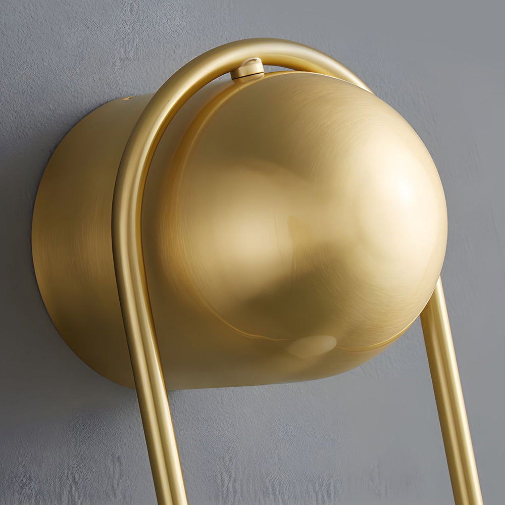 Mila Wall Sconce 1-light Glass Globe Wall Light - Gold/Black - Lighting > Wall Lights > Wall sconces - DINIBLO 