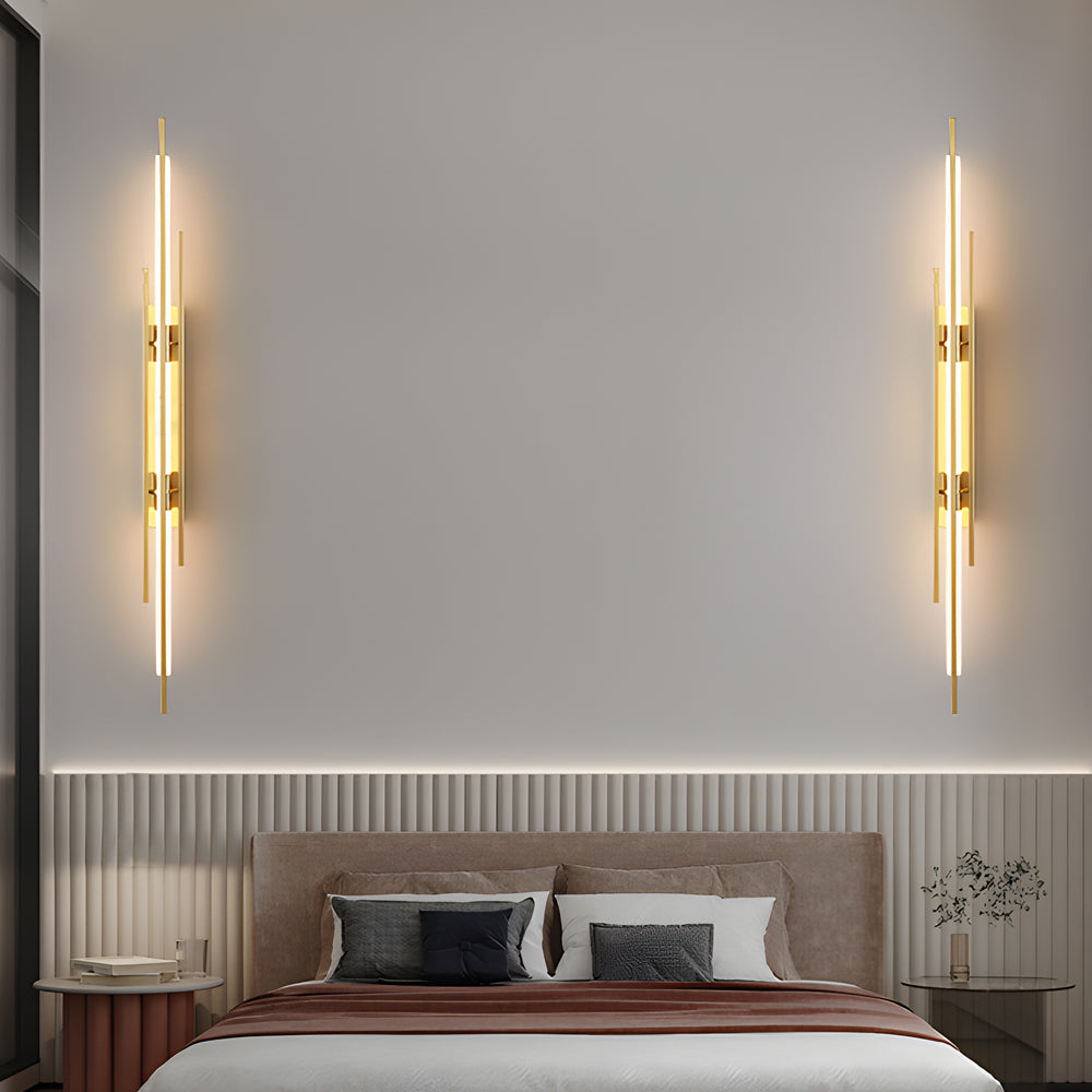 Long Strips Grille Iron Acrylic Simple Modern LED Wall Light Fixture - Lighting > Wall Lights > LED Wall Lights - DINIBLO 