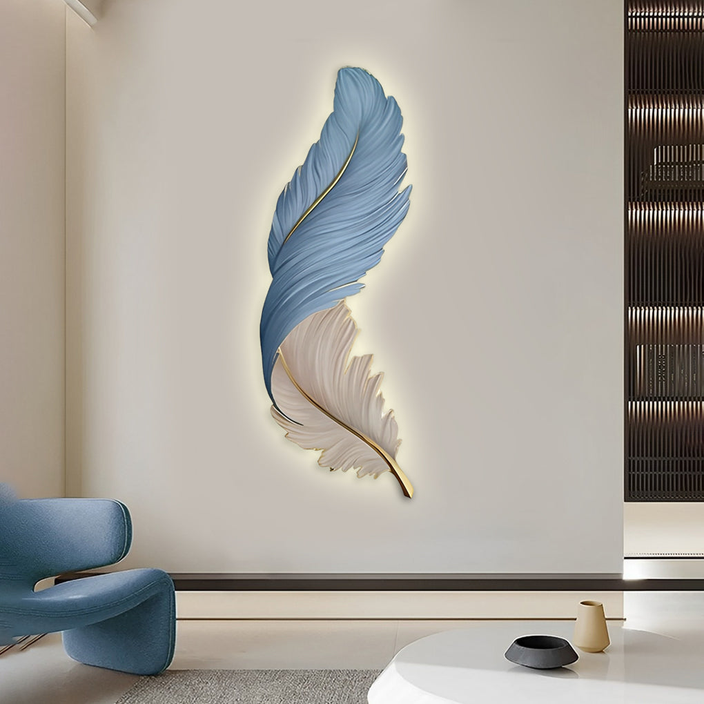 Luxury Creative Feathers USB DC5V Remote Control LED Modern Wall Lights - Lighting > Wall Lights > Wall sconces - DINIBLO 