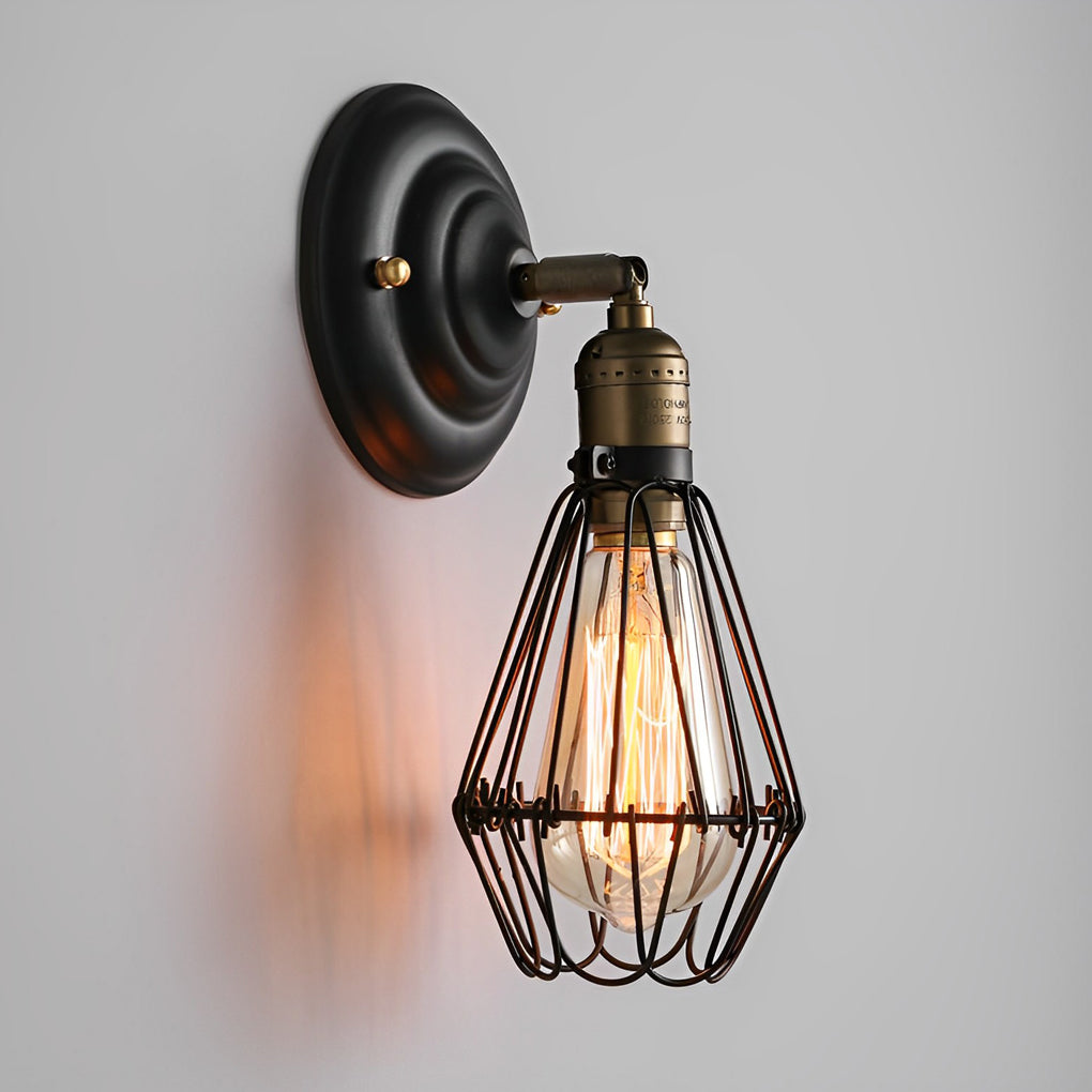 Adjustable Iron Retro Country Industrial Style Wall Lamp Wall Light Fixture - Lighting > Wall Lights > Wall sconces - DINIBLO 