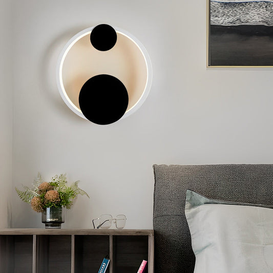 Round Decor Three Step Dimming LED Creative Nordic Wall Sconce Lighting - Lighting > Wall Lights > Wall sconces - DINIBLO 