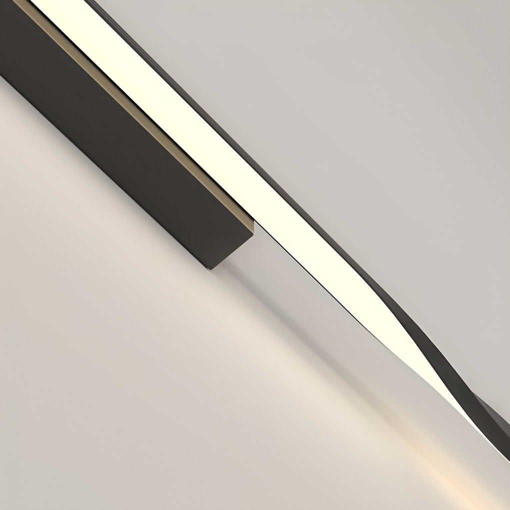 Creative Linear Strip LED Black Nordic Wall Lamp Wall Sconce Lighting - Lighting > Wall Lights > LED Wall Lights - DINIBLO 