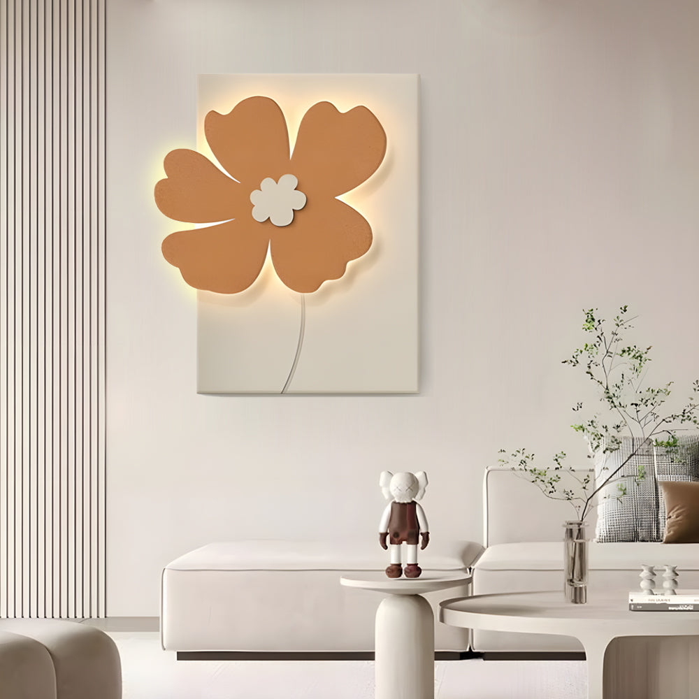 Flowers Three-Dimensional Sandstone Painting USB Remote Decorative Painting - Lighting > Wall Lights > Wall sconces - DINIBLO 