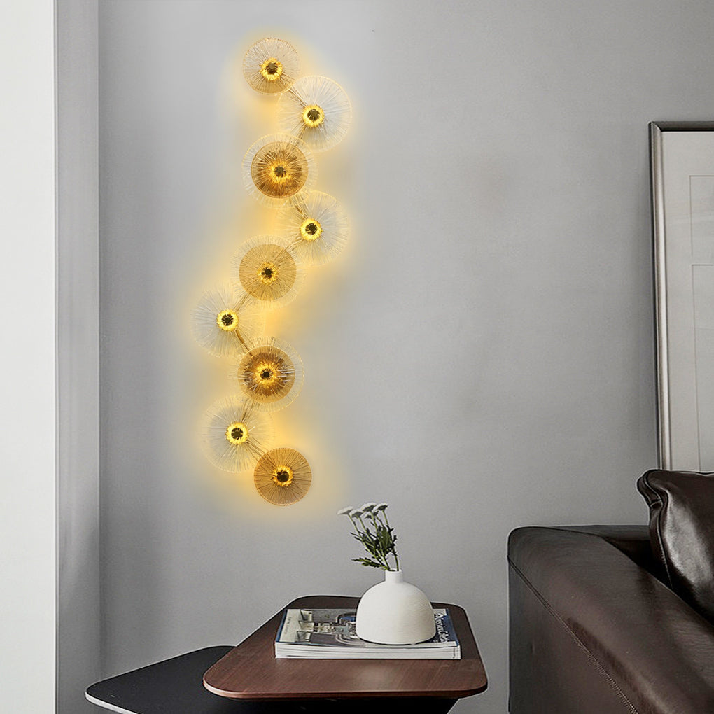 Creative Round Glass Luxury LED Personality Post-Modern Wall Light Fixture - Lighting > Wall Lights > Wall sconces - DINIBLO 