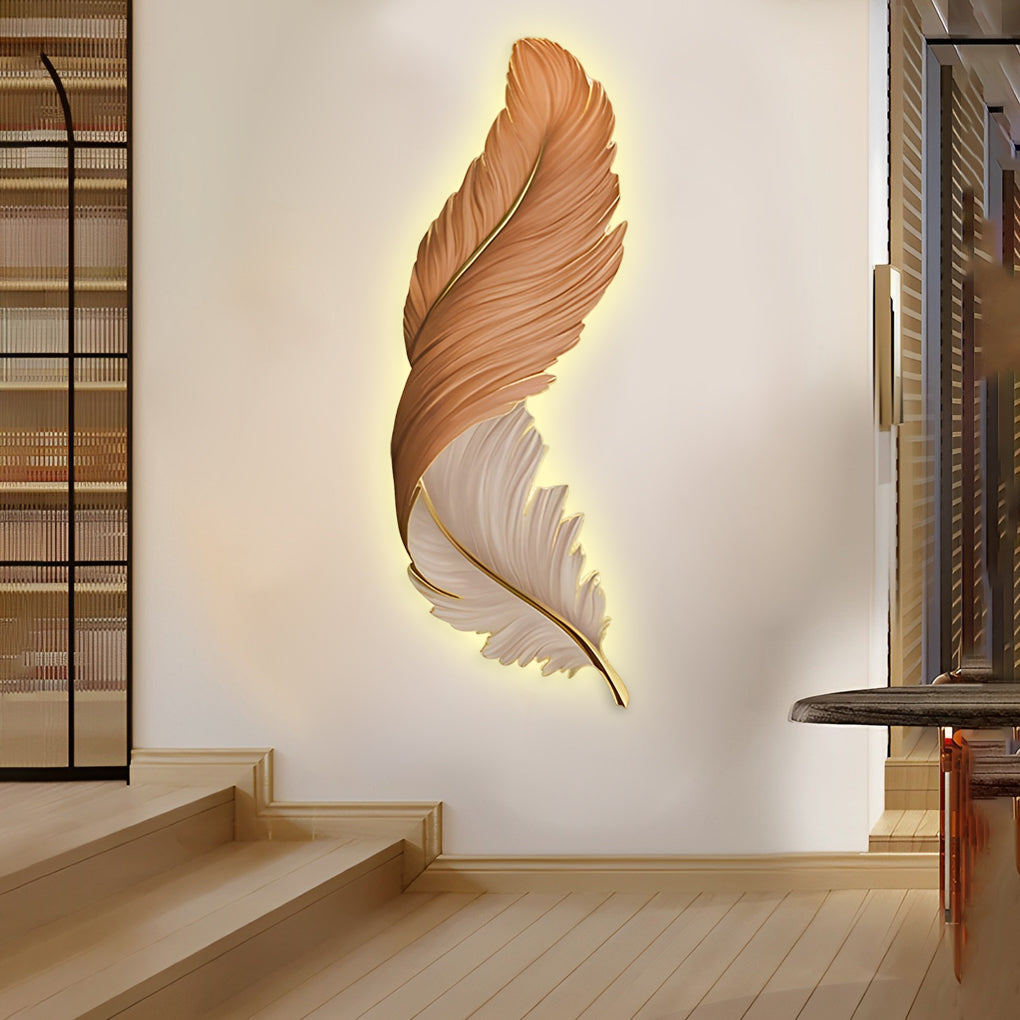 Luxury Creative Feathers USB DC5V Remote Control LED Modern Wall Lights - Lighting > Wall Lights > Wall sconces - DINIBLO 