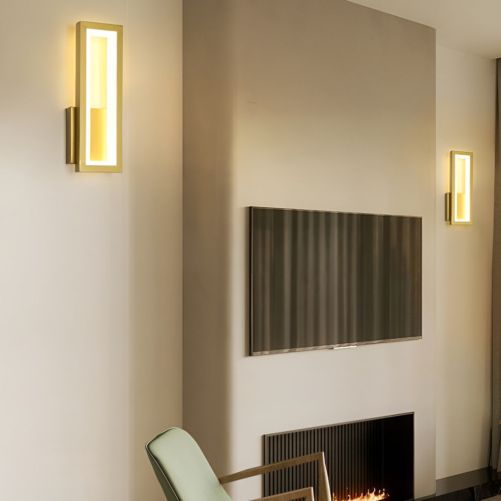 Rectangular LED Modern Wall Lamp Wall Sconce Lighting Wall Light Fixture - Wall Light Fixtures - DINIBLO 