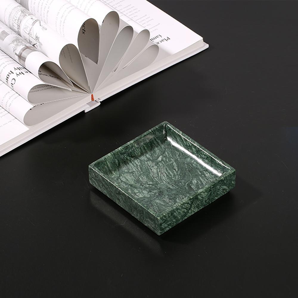 Square Green Marble Ashtray Vintage Unique Cigar Ashtray - Home Decor > Storage Containers > Ashtray - DINIBLO 