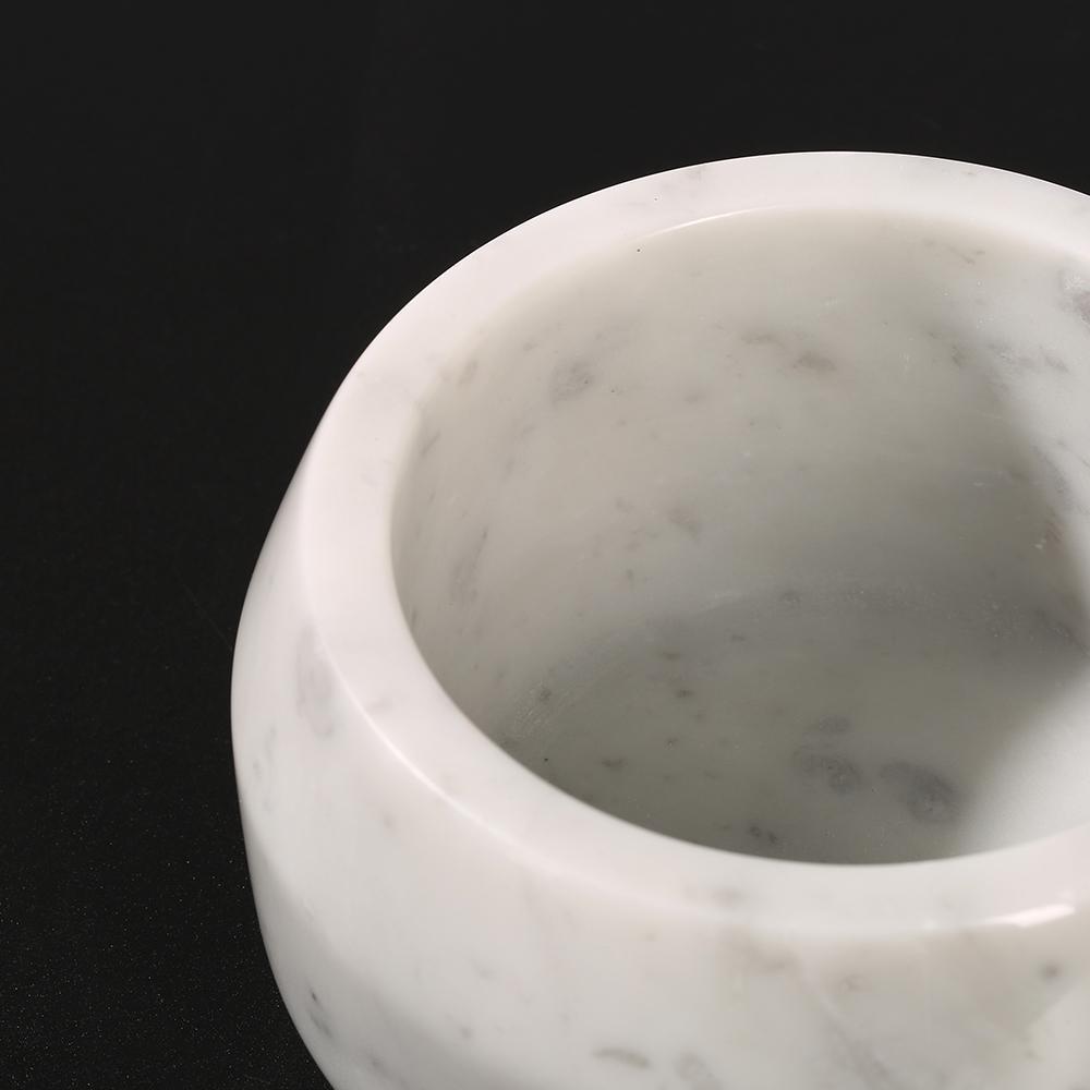 Small Marble Trinket Tray Tin Ring Change Storage Tray Round White - Organization > Storage Containers > Storage Trays - DINIBLO 