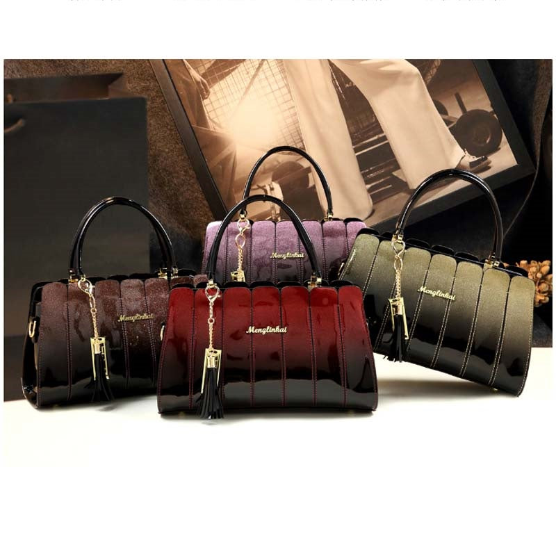 Atmospheric Patent Leather Hand Bag - Hand Bag - DINIBLO 