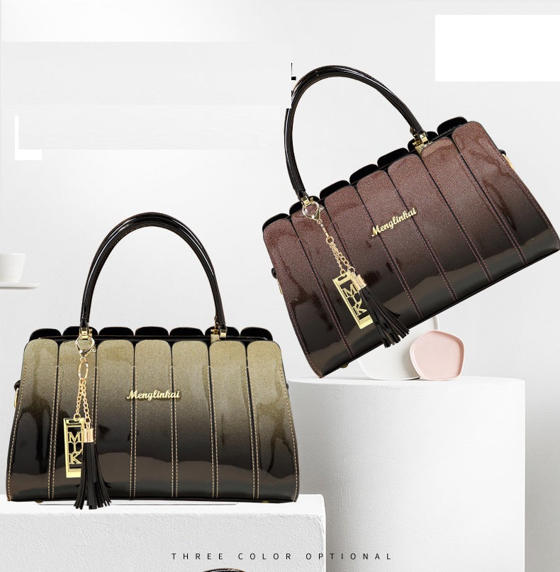 Atmospheric Patent Leather Hand Bag - Hand Bag - DINIBLO 