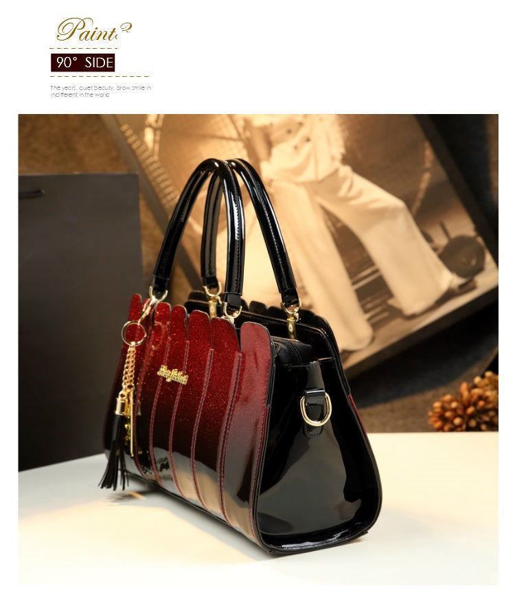 Atmospheric Patent Leather Hand Bag - Hand Bag - DINIBLO 