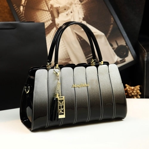 Atmospheric Patent Leather Hand Bag - Hand Bag - DINIBLO 