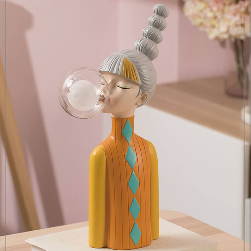 Beauty Girl Resin Table Lamp - Table Lamp - DINIBLO 