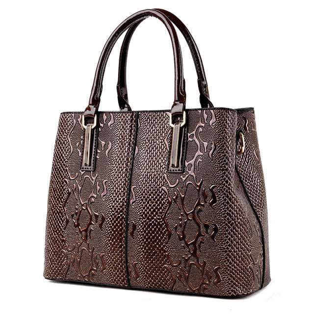 Big Capacity Leather Tote Shoulder Handbag - Hand Bag - DINIBLO 