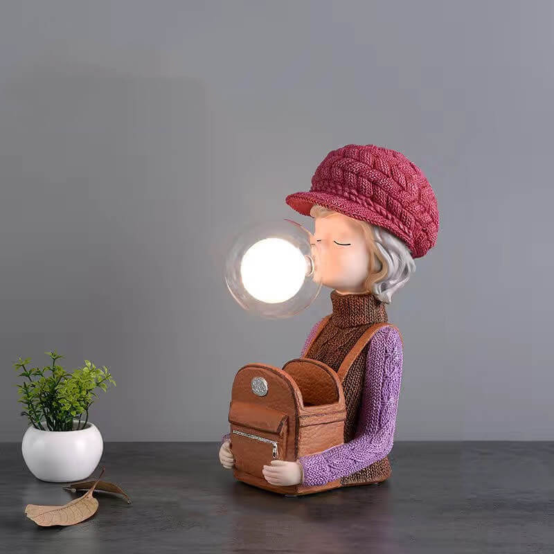 Rabbit Ear Bubble Girl Desk Lamp - Table Lamp - DINIBLO 