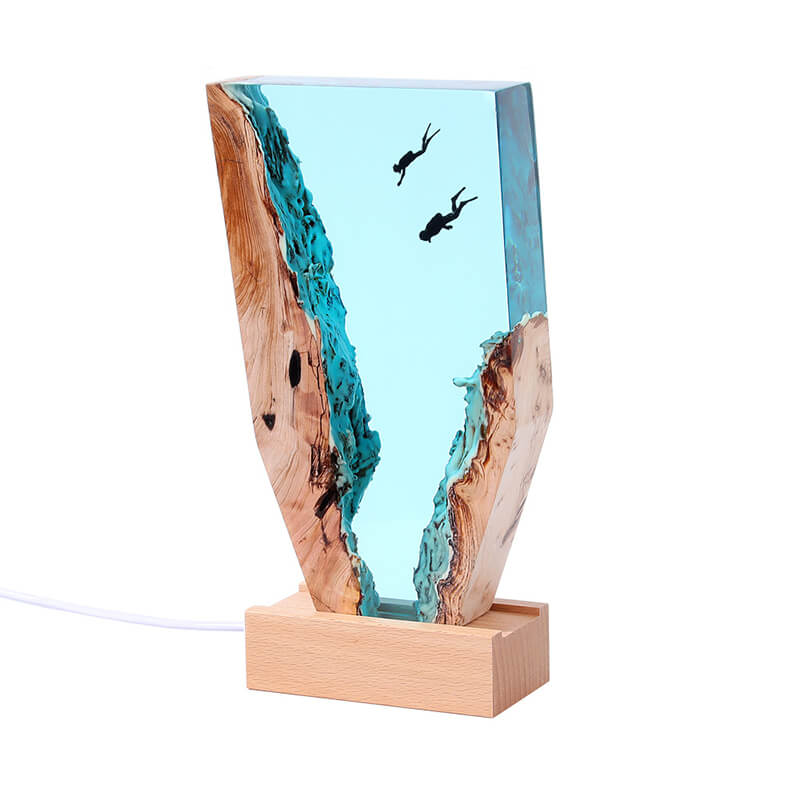 Cave Whale Diver Desktop Ornaments - Table Lamp - DINIBLO 