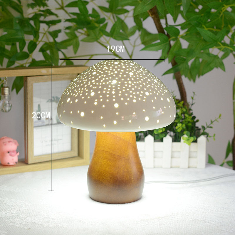 Ceramic Mushroom Table Lamp - Table Lamp - DINIBLO 