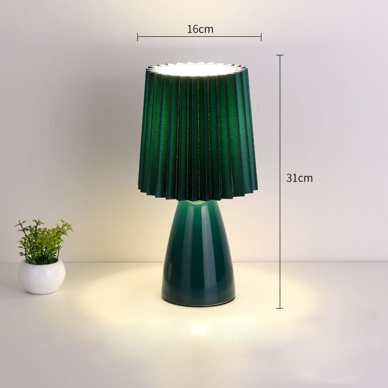 Ceramic Pleated Table Lamp - Table Lamp - DINIBLO 