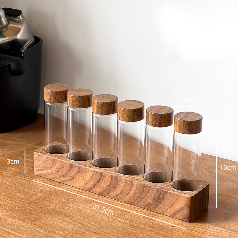 Coffee Beans Test Tube Glass Storage Jar - Kitchen supplies - DINIBLO 