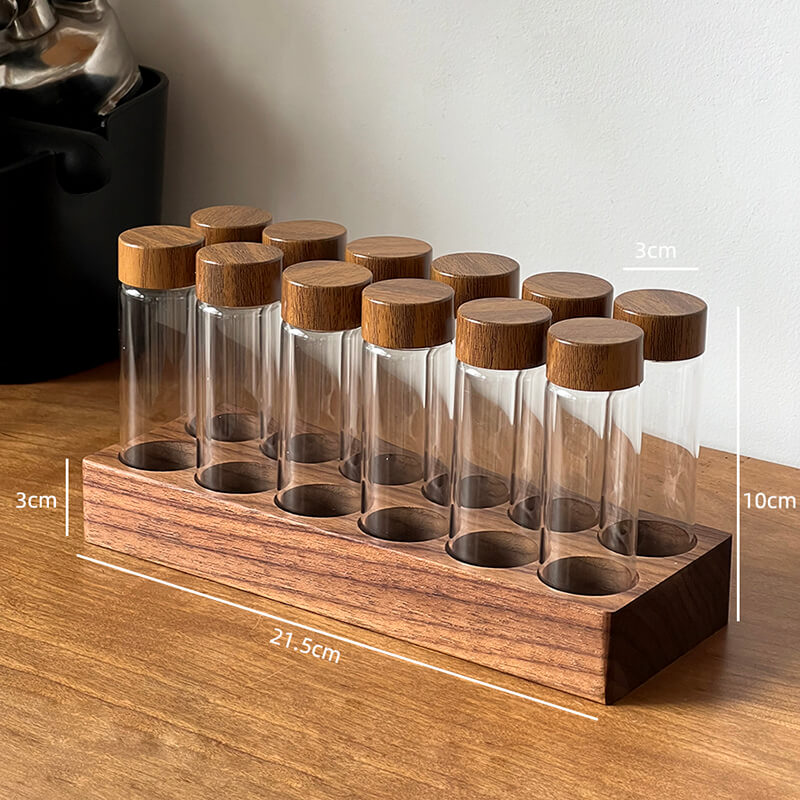 Coffee Beans Test Tube Glass Storage Jar - Kitchen supplies - DINIBLO 