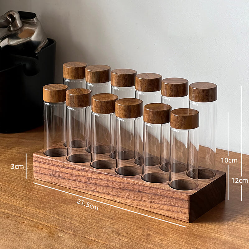 Coffee Beans Test Tube Glass Storage Jar - Kitchen supplies - DINIBLO 