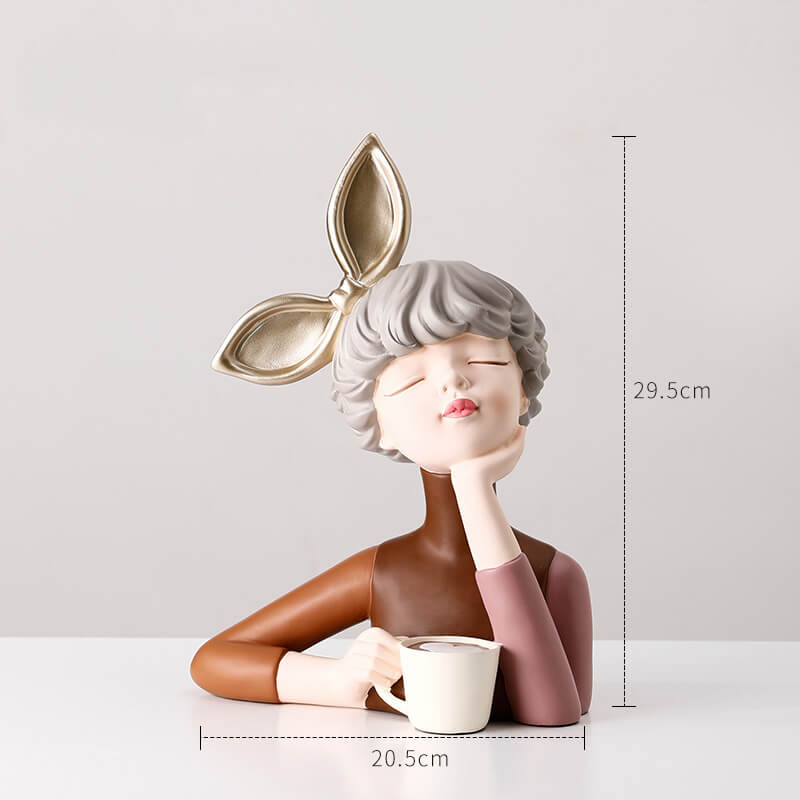 Elegant Girl Resin Decoration - Decoration - DINIBLO 