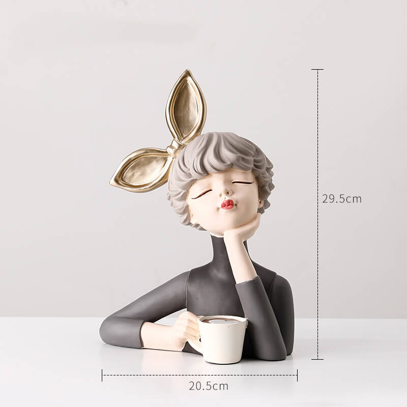 Elegant Girl Resin Decoration - Decoration - DINIBLO 