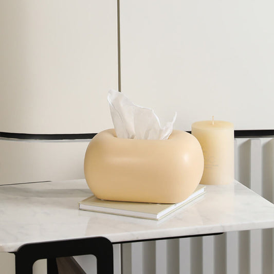 Cream Ceramic Tissue Box - Storage - DINIBLO 