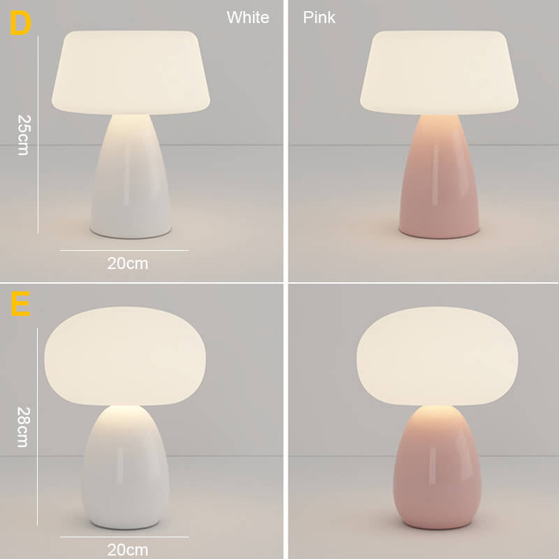 Cream Mushroom Table Lamp - LAMP - DINIBLO 