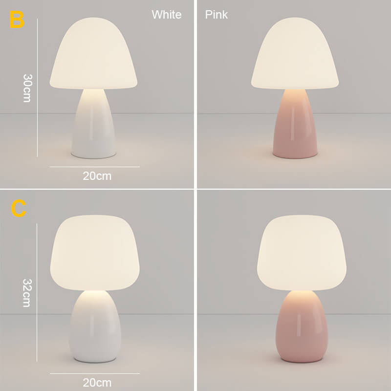 Cream Mushroom Table Lamp - LAMP - DINIBLO 