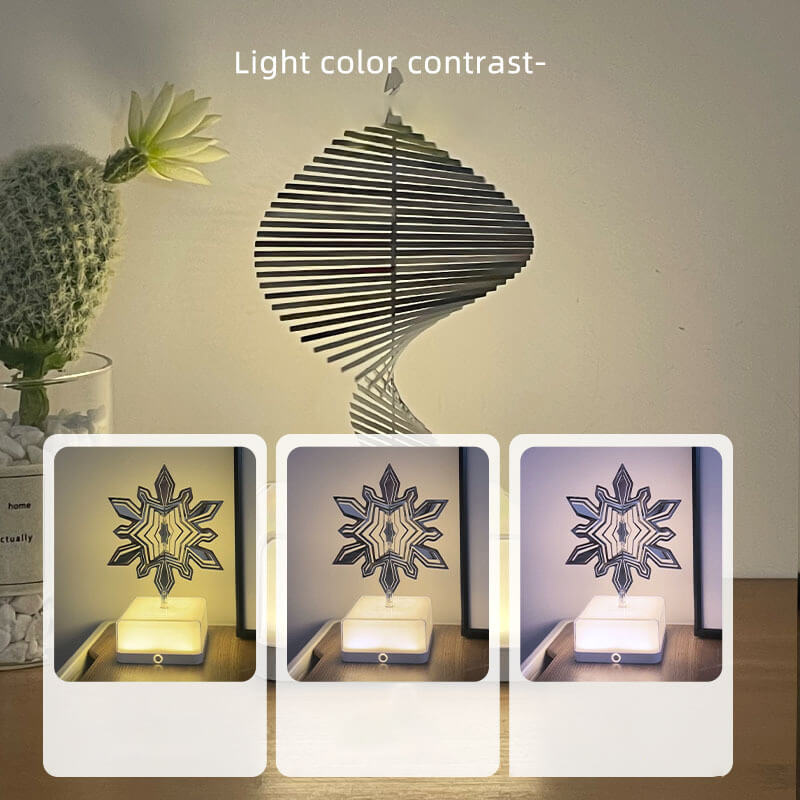 Creative 3D Rotating Bedroom Decoration Ornament - Table Lamp - DINIBLO 