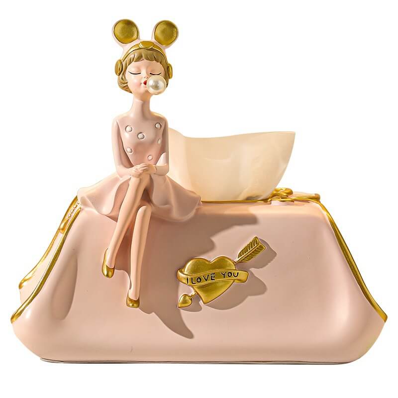 Elegant Bubble Girl Tissue Box - Storage - DINIBLO 