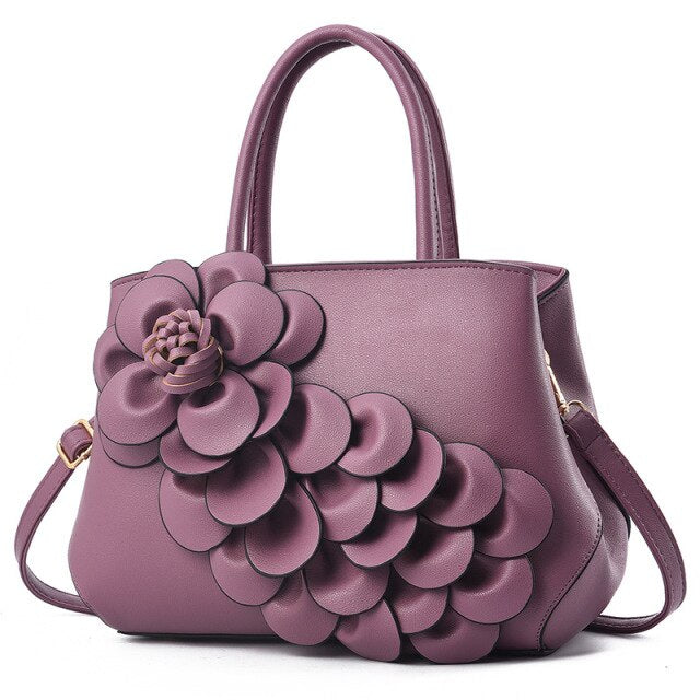 Elegant Flower Women's Messenger Hand Bag - Hand Bag - DINIBLO 