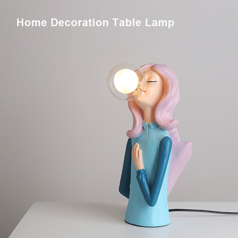 Elegant Coffee Girl Table Lamps - LAMP - DINIBLO 