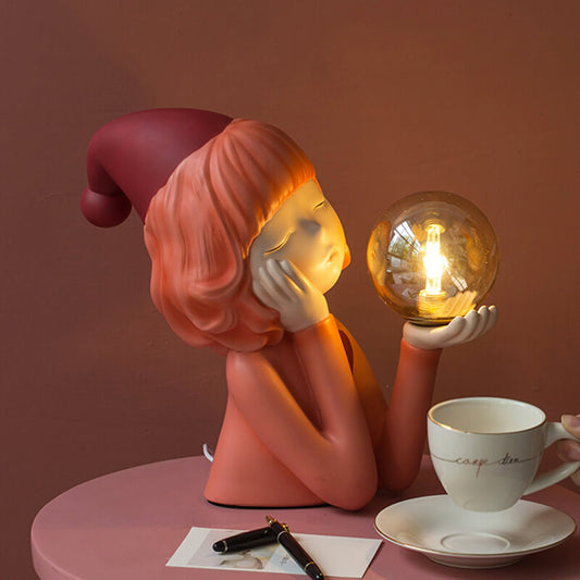 Elf Girl Resin Table Lamp - Table Lamp - DINIBLO 