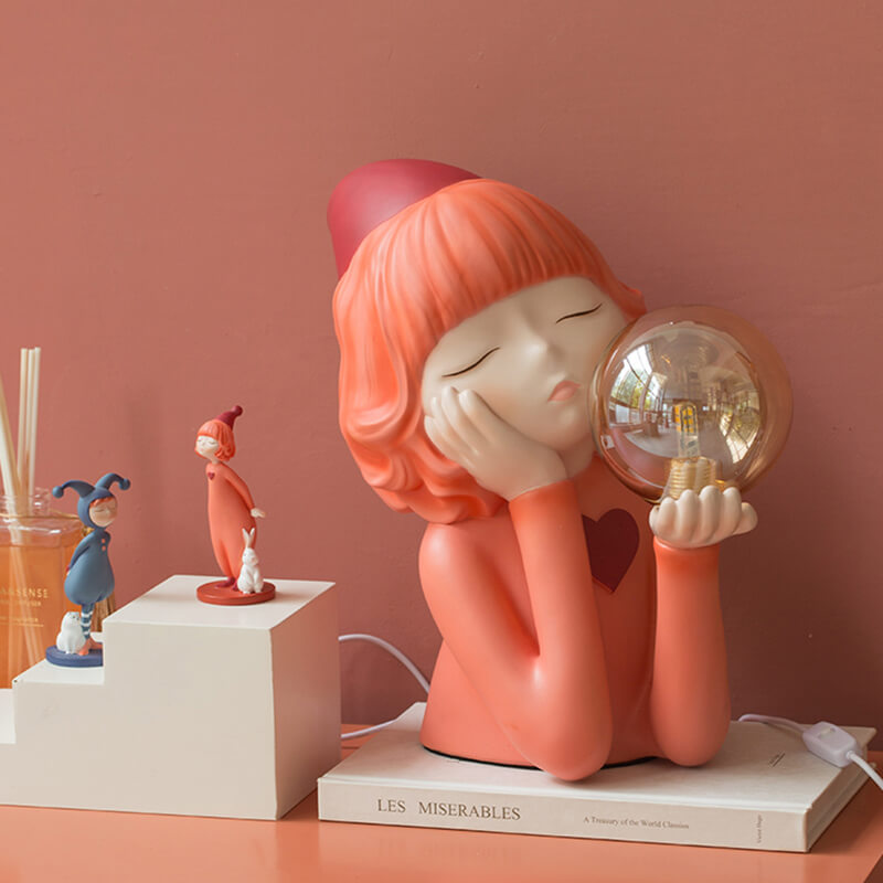 Elf Girl Resin Table Lamp - Table Lamp - DINIBLO 